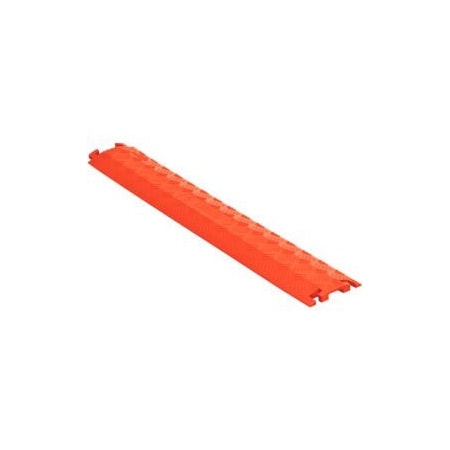 Justrite Cable Protector, 3/4 in H, 36-3/4 in L, 5-3/4 in W, 1 Channel, Polyurethane, Orange FL1X1.5-O